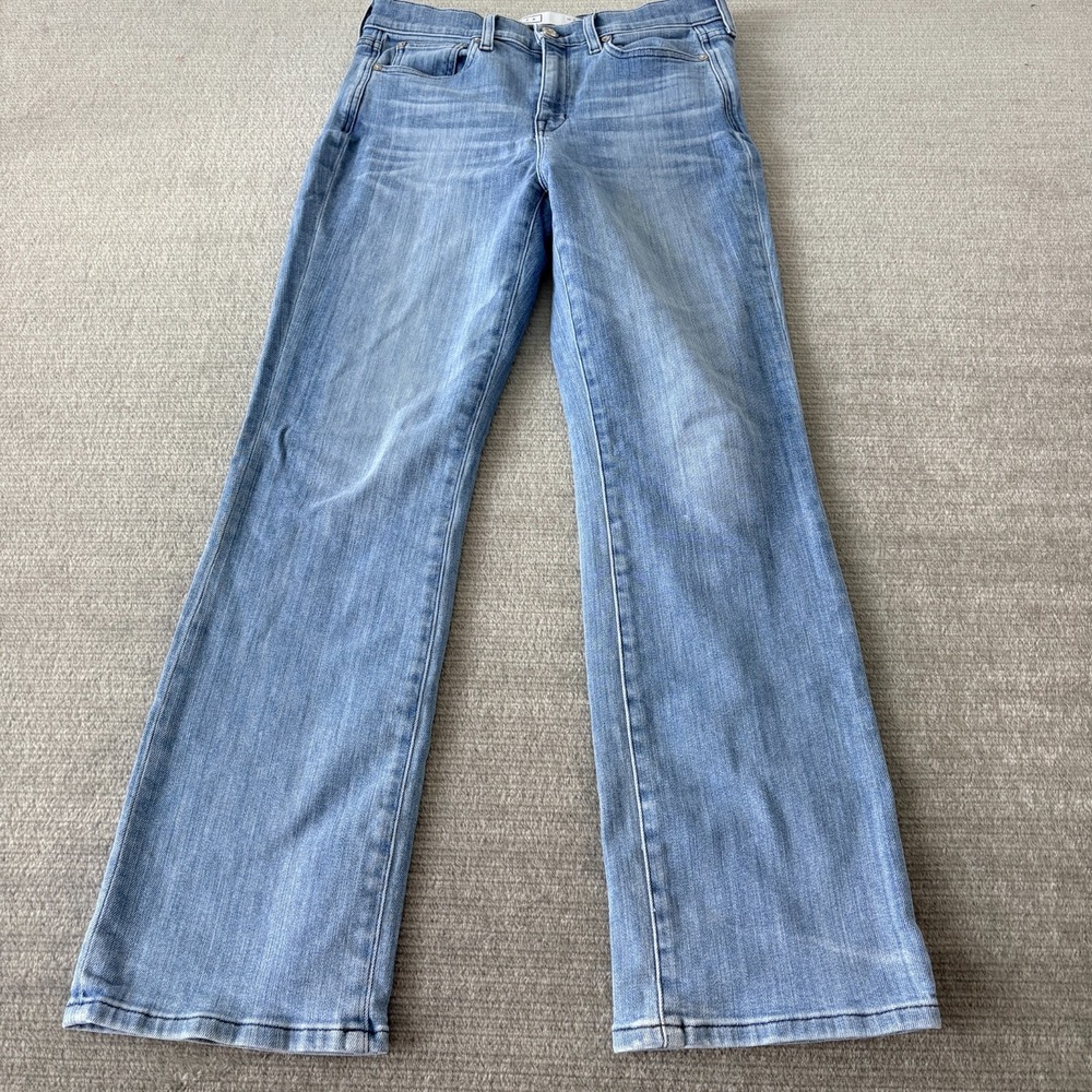 AYR All Year Round The Pop Jeans High Rise Straight Leg Stretch Denim Women 29
